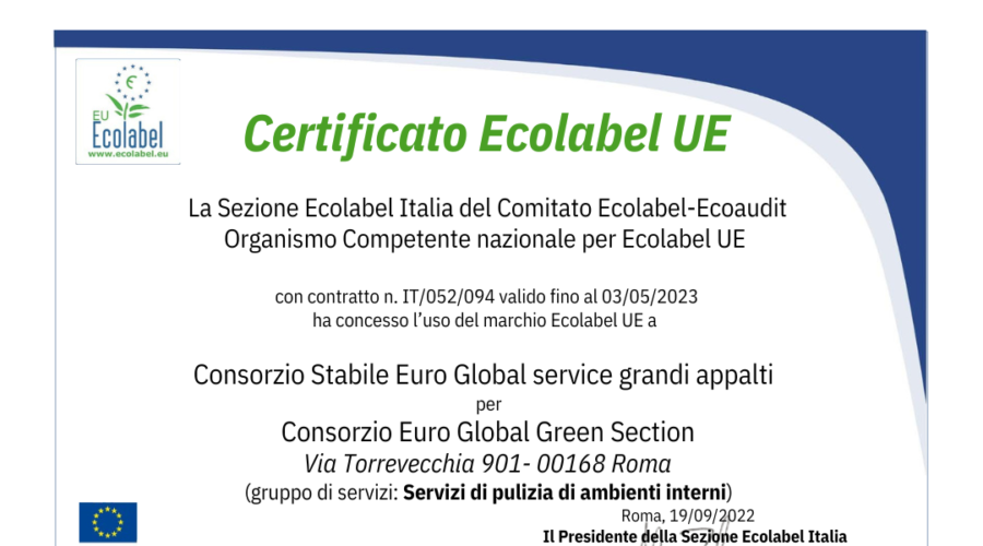 Consorzio Euro Global Green Section, una garanzia per il consumatore